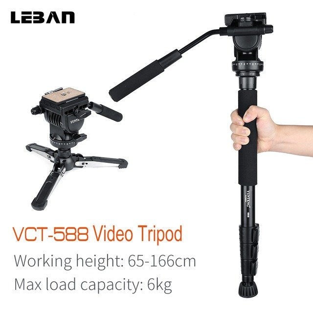 Yunteng vct-588 extendable telescoping tripod monopod