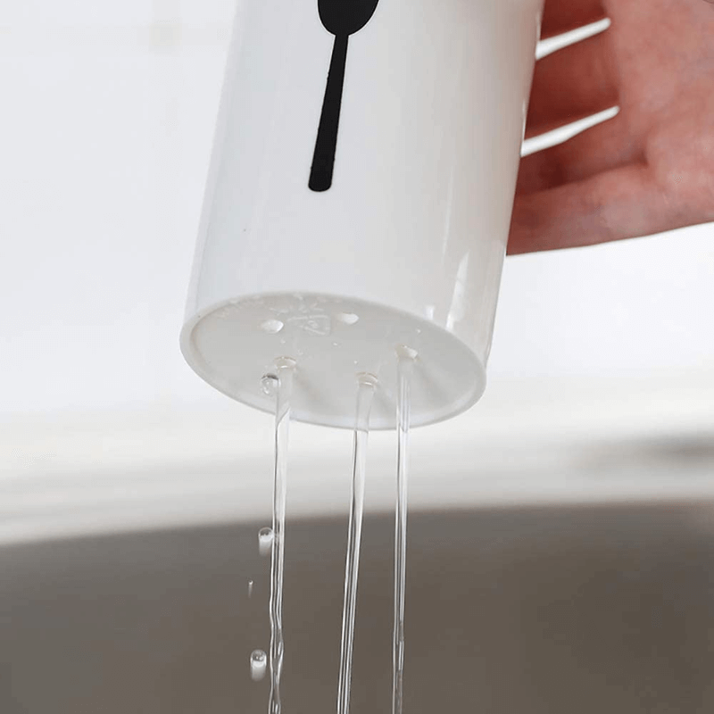Stylish self draining tableware holder