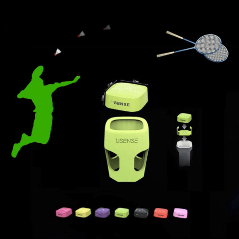 Wireless badminton racket movement tracker
