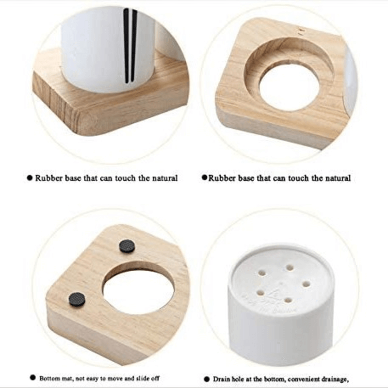 Stylish self draining tableware holder