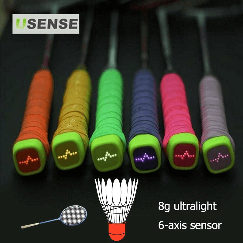 Wireless badminton racket movement tracker