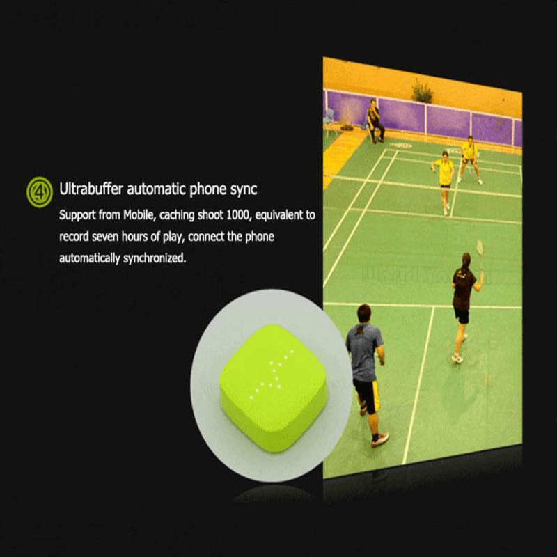 Wireless badminton racket movement tracker