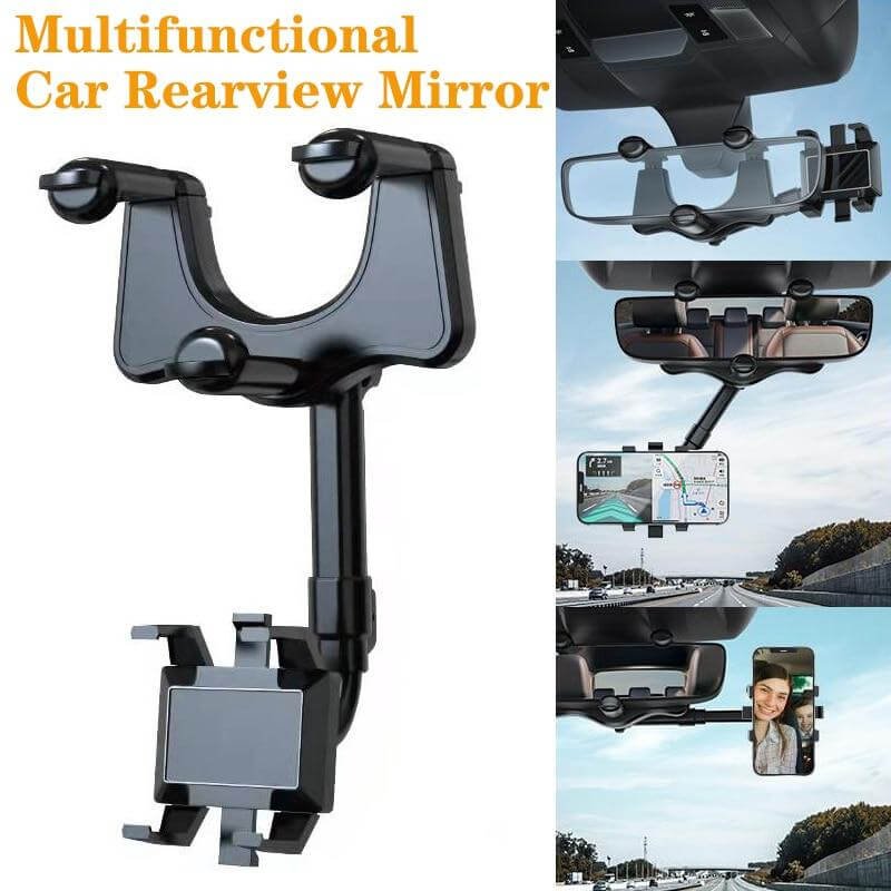 Universal 360 car rearview mirror phone holder
