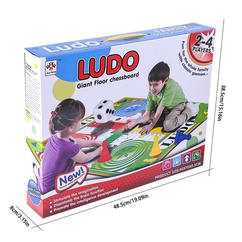Giant chess game ludo play mat board game