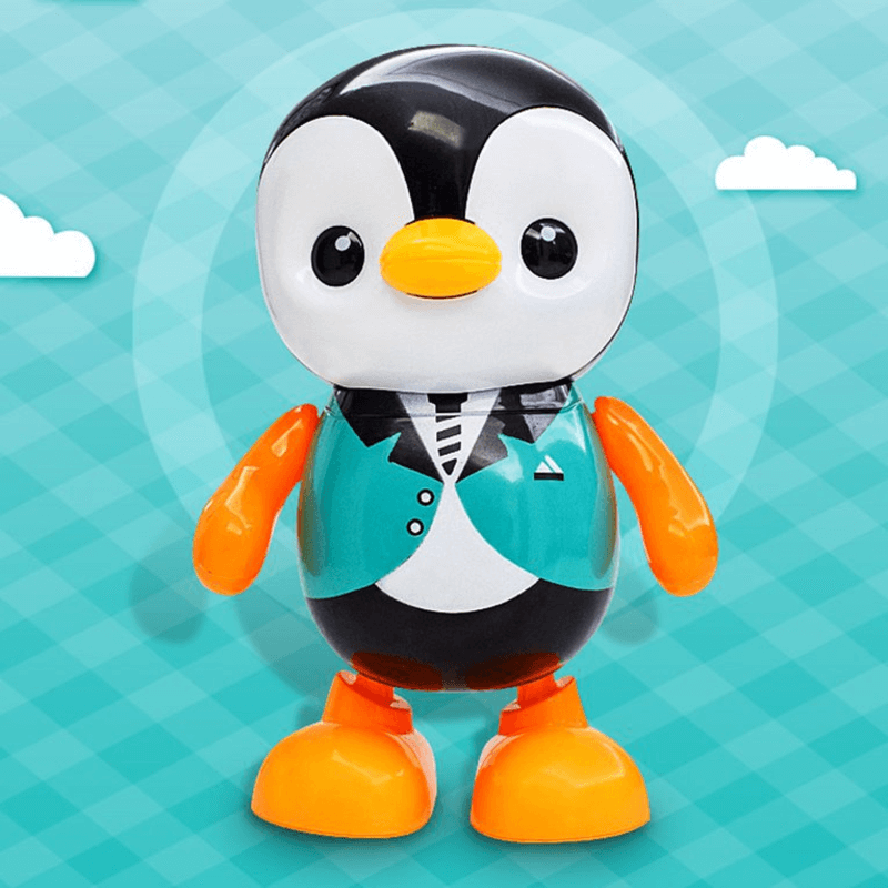 Dancing penguin electric singing robot toy