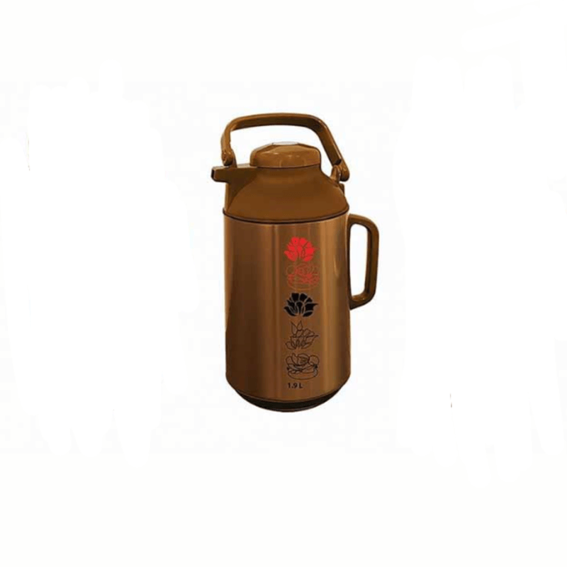 Happy jumbo metallic thermos flask