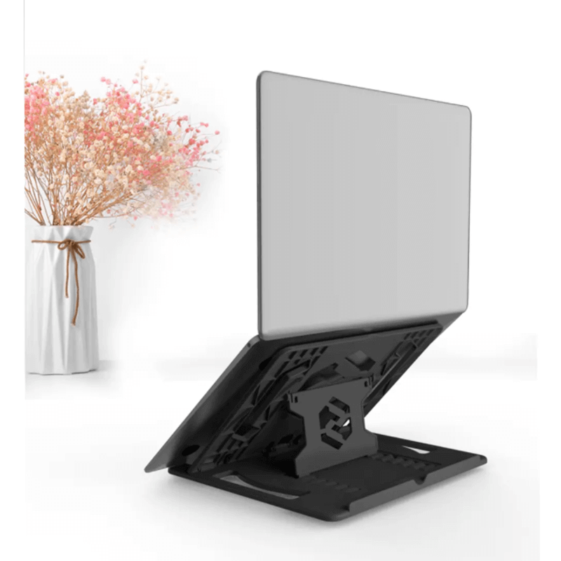 Rotatable laptop stand with phone holder